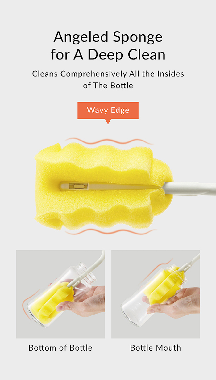 simba silky replacement sponge for bottle brush 小狮王辛巴替换海绵刷子